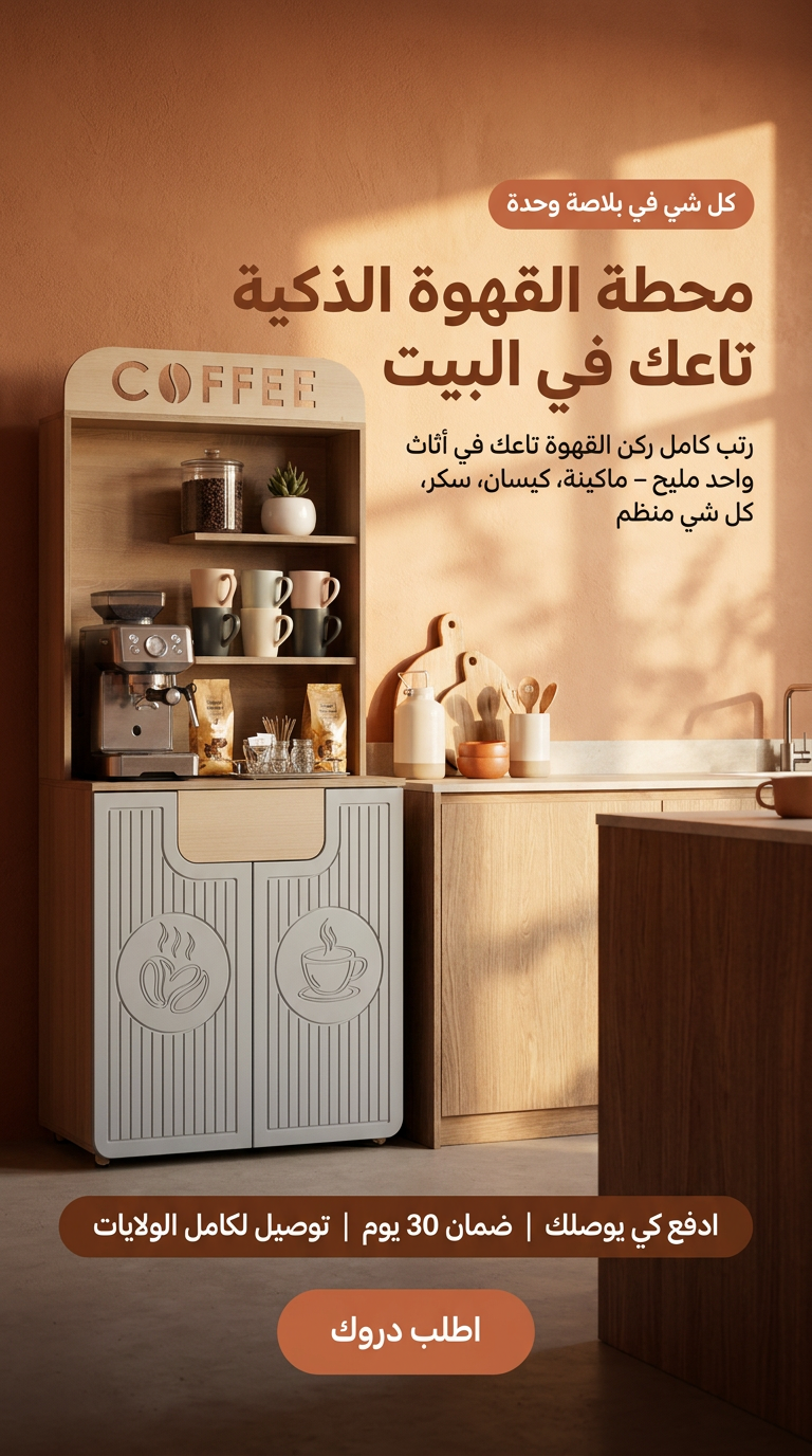 محطة القهوة الذكية تاعك في البيت
